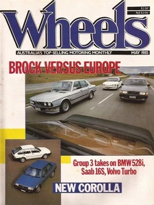 Wheels May 85 Brock Group 3 Commodore E28 M528i 740 Turbo 944 Corolla Civic Skyl - Picture 1 of 3
