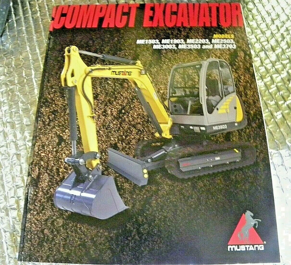Factory OEM Dealership Brochure Guide 2002 Mustang Compact Excavator ME Series - Image 1 of 1