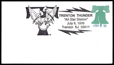 1993 USA Liberty Bell FDC Trenton Thunder "All Star Station" Stamp - Image 1 of 2