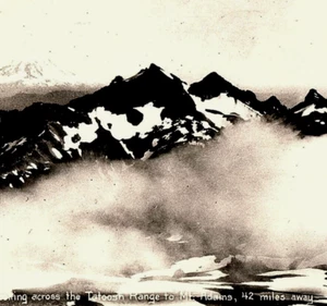 c1946 Tatoosh Range Mount Adams Rainer National Park WA RPPC Paradise Valley Fog - Picture 1 of 3