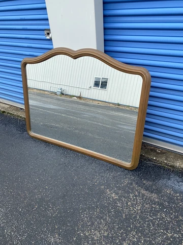 Vintage Davis Cabinet Company Ornate Large Wall Mirror Cover