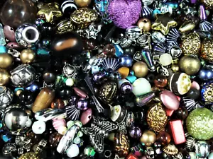 Beads Plastic Fun Multi Mix 100g Jewellery Spacers DIY Necklace - Picture 1 of 2