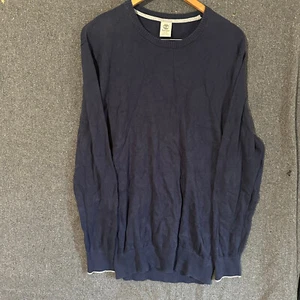 Timberland Mens Sweater Blue Size XL  100% Cotton Crew Neck Long Sleeve Light - Picture 1 of 6