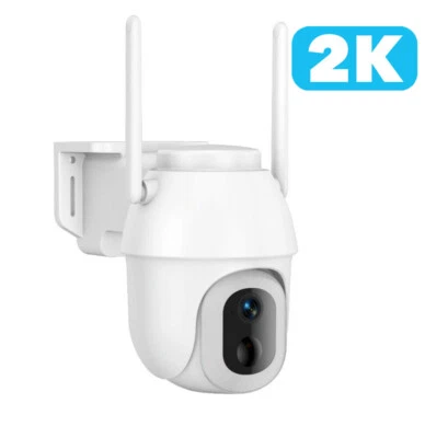 BOIFUN 2K 3MP Motion Sensor WiFi Solar Power Outdoor Wireless Security Camera