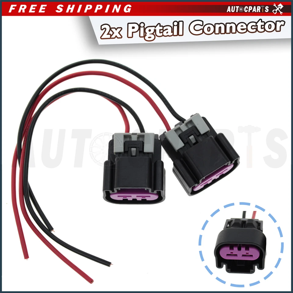 For GM Chevy Truck 2005 -2008 2009-2012 Electric Fan Pigtail Connector Switch 2P - Image 1 of 4