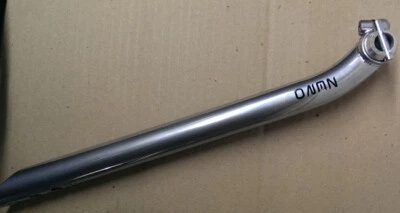 Shogun Zero Sattelstütze, CrMo, 350mm, 27,2mm, silber, NOS, Retro, Kult, NEU