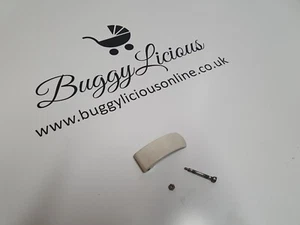 Bugaboo Donkey Long Rear Back Wheel adjustment white clip replacement For 1 2 - Picture 1 of 3