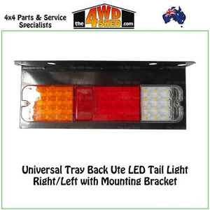 Universal LED Tray Back Ute Tail Light w/ Mounting Bracket fit Right or Left - Picture 1 of 2