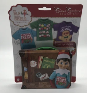 Elf On The Shelp Conjunto de 3 Camisetas y Maleta Recuerdo Claus Ropa de Alta Costura - Imagen 1 de 5