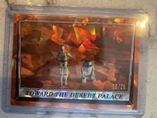 2023 Topps Chrome Sapphire Star Wars Return Of The Jedi C-3PO & R2-D2 ORANGE /25