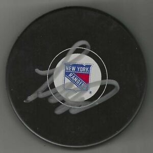 Todd Marchant Signed New York Rangers Puck