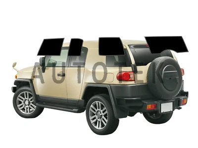 Película premium precortada para todas las ventanas laterales cualquier tono para Toyota FJ Cruiser 2007-14 Foto 1 de 4