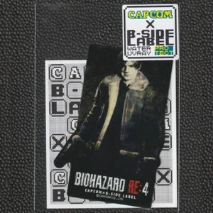 CAPCOM x B-Side Label Sticker BIOHAZARD RESIDENT EVIL Leon S Kennedy RE4 Remake - Bild 1 von 3