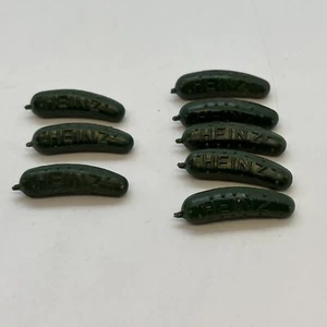 8 H.J. Heinz Company Pittsburgh Pennsylvania USA Vintage Small Pickle Lapel Pins - Picture 1 of 5