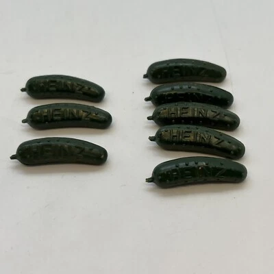 8 H.J. Heinz Company Pittsburgh Pennsylvania USA Vintage Small Pickle Lapel Pins - Image 1 of 4