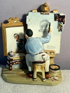 Gift World of Gorham Figurine Rockwell's Triple Self Portrait EX8252 - Picture 1 of 8