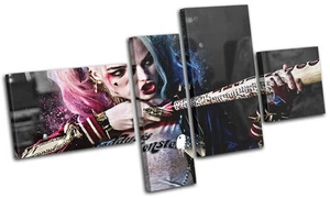 Suicide Squad Harley Quinn Film großartig MULTI LEINWANDKUNST Bilddruck - Bild 1 von 1