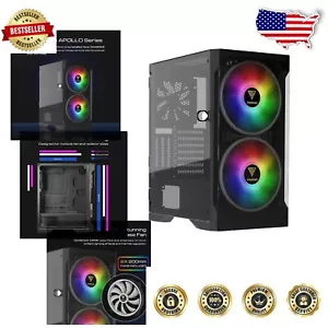 Exceptional Mid Tower PC Case with RGB Fans, Radiator Support & Clean Layout - Picture 1 of 10