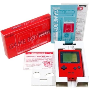 Nintendo GameBoy Pocket Red Console MGB-001 Japan Import GB Working Complete - Picture 1 of 8