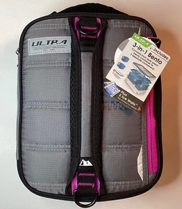 NEW ULTRA HIGH PERFORMANCE PINK LUNCH PACK 3 IN 1 BENTO CONTAINER- EXPANDABLE - Picture 1 of 8