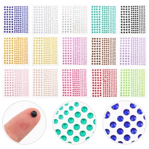 15 Sheets DIY Acrylic Stickers Eye Stickers Nail Art Accessories - Photo 1/12