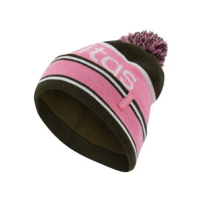 Шляпа уличная для ловли карпа женская с флисовой подкладкой качающаяся - зеленая и розовая - Изображение 1 из 3