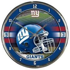 New York Giants Round Chrome Wall Clock