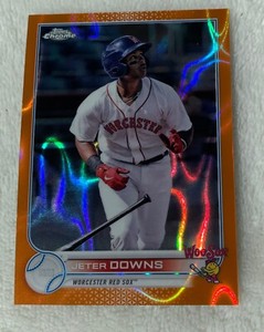 2022 Topps Pro Debut Chrome Orange Lava Refractor /25 Jeter Downs #PDC-56-SP