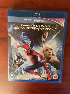 the amazing spider-man 2, andrew garfield, emma stone, jamie foxx, blu-ray, vgc - Image 1 of 2