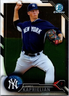 James Kapreilian 2016 BOWMAN CHROME 1st Bowman #BCP71 RC New York Yankees - Image 1 of 2