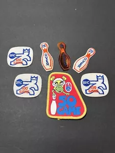 BRC Junior League Bowling Patches 1980's Vintage Lot of 7 - Picture 1 of 5