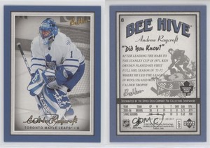 2006-07 Upper Deck Bee Hive Blue Andrew Raycroft #8