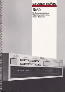 Operating Instructions for Revox B 160 - Picture 1 of 1