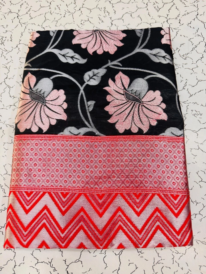 Blusa sari de seda nupcial de diseñador Sari Bollywood ropa de fiesta del sur de la India sari Foto 1 de 4