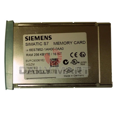 Siemens 6ES7 952-1AH00-0AA0 SIMATIC S7 RAM MEMORY CARD FOR S7-400 LONG VER 256KB - Image 1 of 3