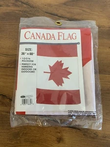 Canadian Flag 30x60 Polyester Canada Maple Leaf Banner Indoor Outdoor NEW - Picture 1 of 4