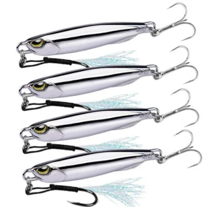 5 Stück Metall Jigs Spoon Angelköder Spinnerbait Sinkköder 15g-40g Salzwasser - Bild 1 von 11