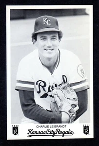 1984 Charlie Leibrandt ROYALS UNSIGNED 3-1/4 x 5 ORIGINAL B&W PHOTO CARD #2 - Picture 1 of 1