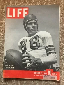 VINTAGE OCT. 1945 LIFE MAGAZINE PAUL SARRINGHAUS ON THE COVER OHIO STATE - Imagen 1 de 1