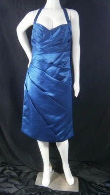 Bill Levkoff Diseñador Muestra 12 Azul Dama Vestido Baile de graduación Vestido de Boda NUEVO $225 Foto 1 de 4