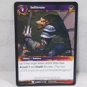 World Of Warcraft War Of The Elements Infiltrate 73/220 TCG Card - Picture 1 of 2