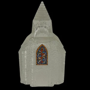 Avon Glass Church 1992 Finestra Vintage "Vetrata" 6" Alta Cristiana - Foto 1 di 10