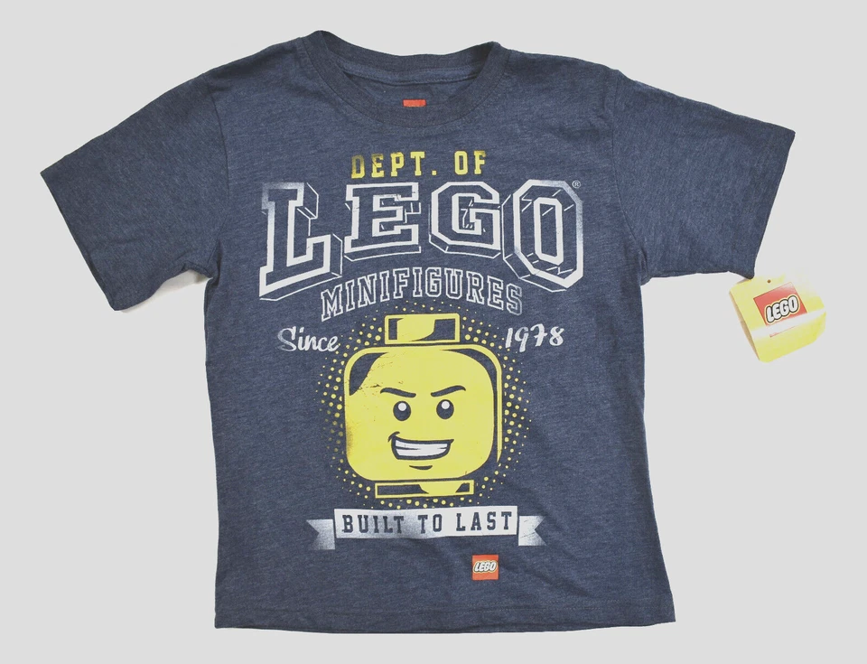 Lego Youth Dept. Camisa azul construida para durar de minifiguras desde 1978 nueva con etiquetas talla 5-6 Foto 1 de 4