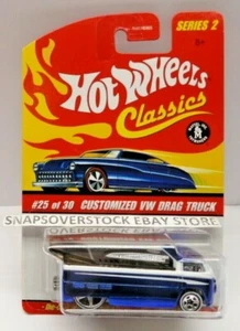 2006 HOT WHEELS CLASSICS SPECTRAFLAME BLUE CUSTOMIZED VW DRAG TRUCK #25/30, VHTF - Picture 1 of 4