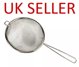 2 Pcs 7cm Tea Strainer Sieve Small Metal Stainless Steel 7cm Diameter 18cm Long - Picture 1 of 2