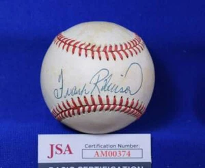 Frank Robinson JSA Cert Autograph American League Signed Baseball 2 - Picture 1 of 2