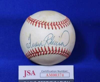 Frank Robinson JSA Cert Autograph American League Signed Baseball 2 - Image 1 of 2