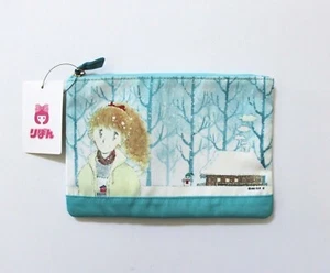 Manga Japonés Anime Nieve Verde azulado Lápiz Maquillaje Cremallera Bolsa Estuche Bolso - Imagen 1 de 3