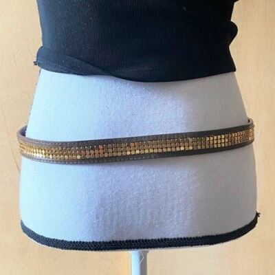 Nuevo con etiquetas Cinturón Cadena Talla S/M Mstylelab Marrón/Oro Brillante Foto 1 de 4