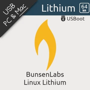 CLÉ USB LINUX LITHIUM [ BASE DEBIAN ] 64BIT BOOTABLE DRIVE LIVE & INSTALL - Photo 1/8